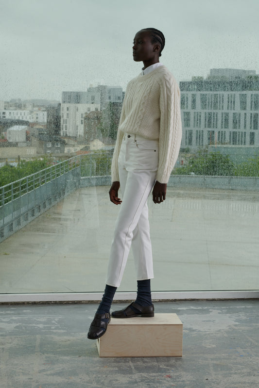 Jean Barney - Craie - Coton - Femme