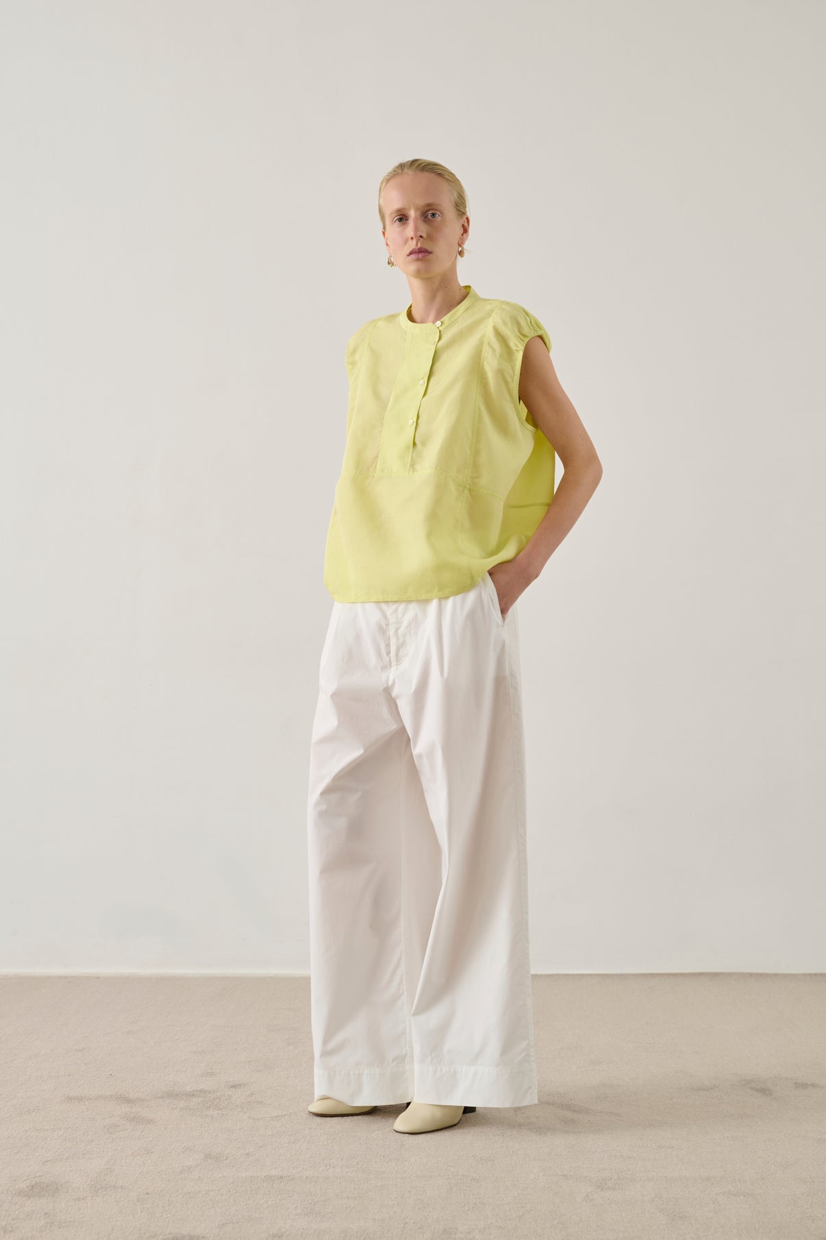 Blouse Danube - Jaune Vif - Femme vue 1