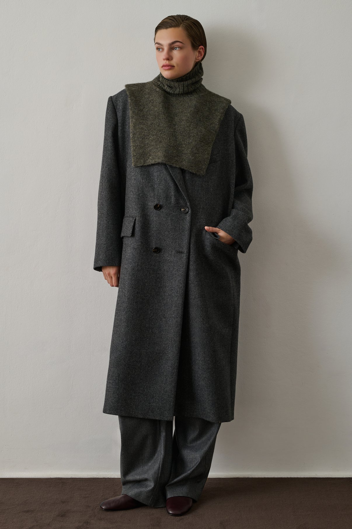 Col Orion - Gris Chiné - Femme vue 2