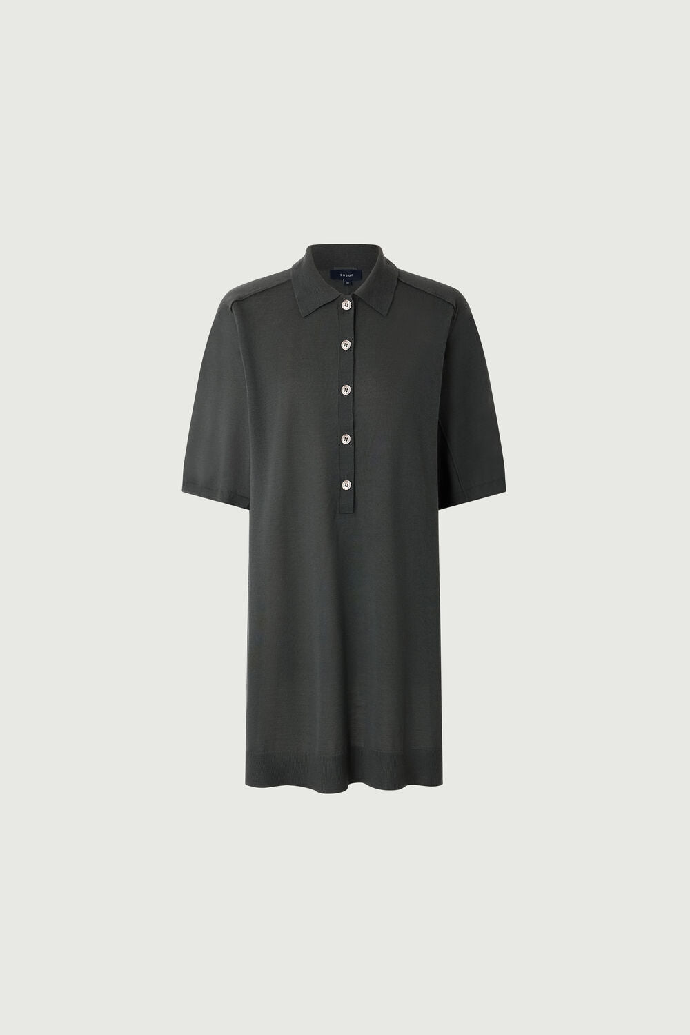 Robe Hilda - Gris/Bleu - Laine mérinos - Femme vue 6